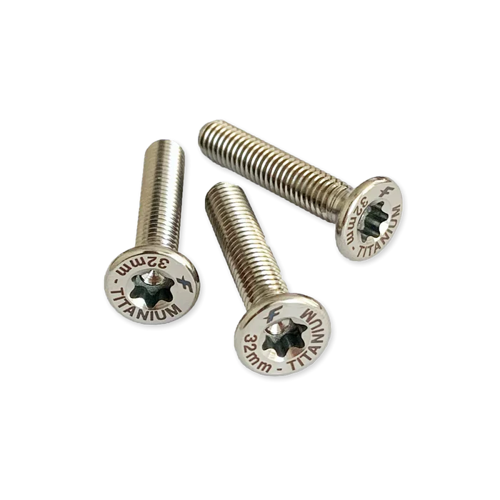 F-One M6-32mm tapered head screws (TITANIUM - T30 torx) x3